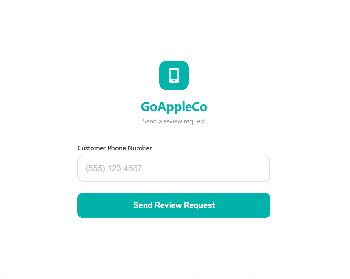 Automated review system staff interface example